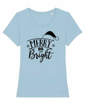 Merry and Bright Black Sky Blue
