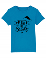 Merry and Bright Black Tricou mânecă scurtă  Copii Mini Creator