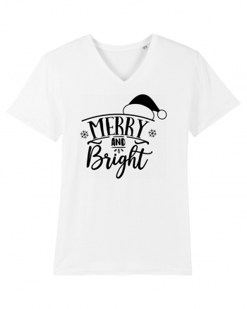 Merry and Bright Black White