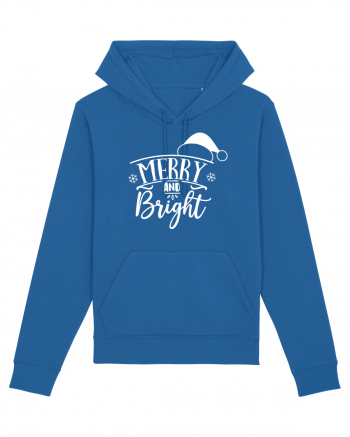 Merry and Bright White Royal Blue