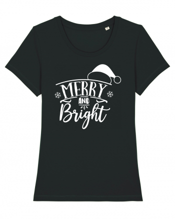 Merry and Bright White Black