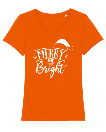 Merry and Bright White Bright Orange