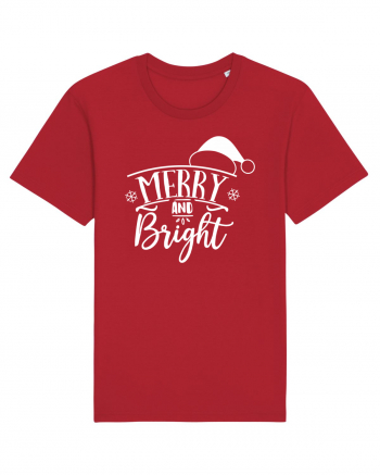 Merry and Bright White Red