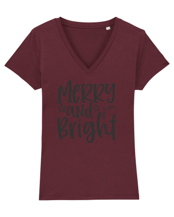 Merry and Bright 1 Burgundy
