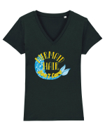 Mermaid Hair Tricou mânecă scurtă guler V Damă Evoker