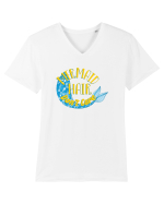 Mermaid Hair Tricou mânecă scurtă guler V Bărbat Presenter