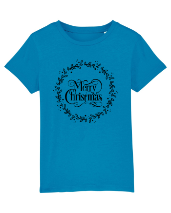 Merry Christmas Round Black Azur