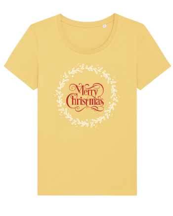 Merry Christmas Round Red Jojoba