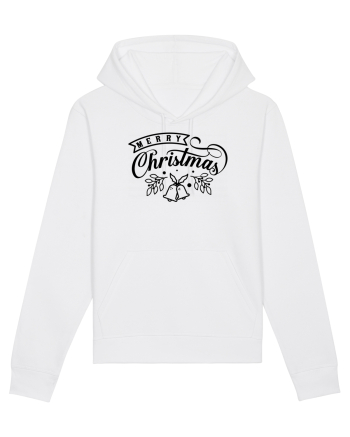 Merry Christmas Black Bells White