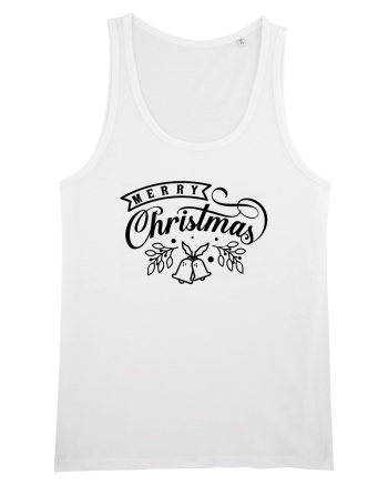Merry Christmas Black Bells White