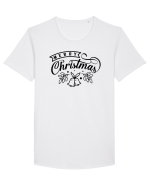 Merry Christmas Black Bells Tricou mânecă scurtă guler larg Bărbat Skater