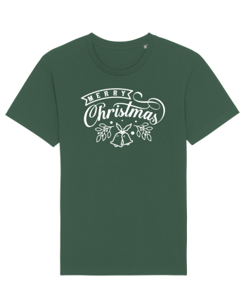 Merry Christmas White Bottle Green