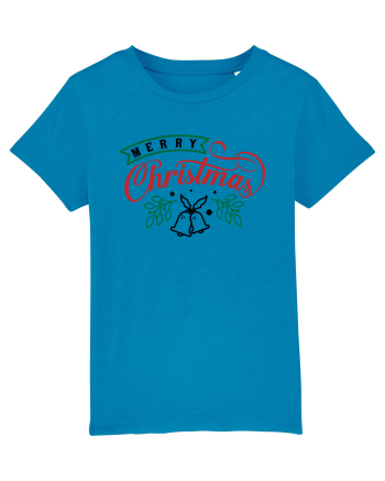 Merry Christmas Bell Green Azur