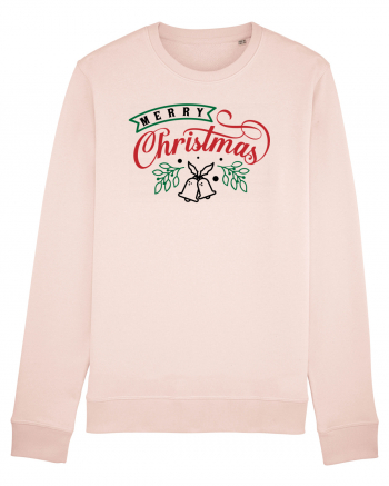 Merry Christmas Bell Green Candy Pink