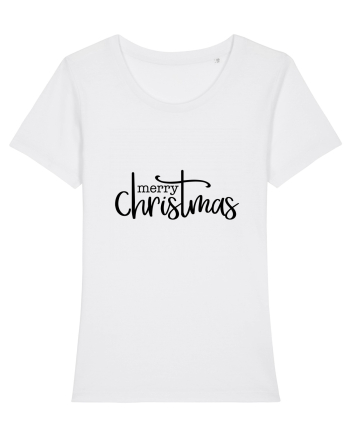 Merry Christmas Writing White