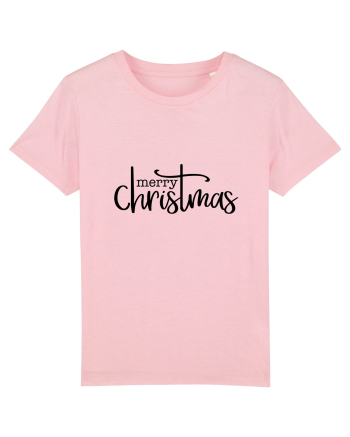 Merry Christmas Writing Cotton Pink