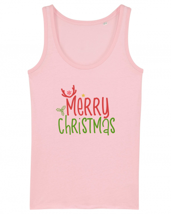 Merry Christmas Color Cotton Pink