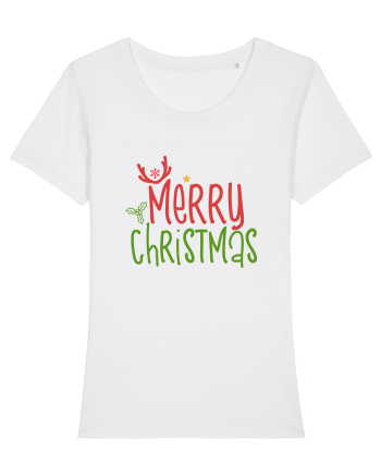 Merry Christmas Color White