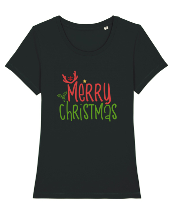 Merry Christmas Color Black