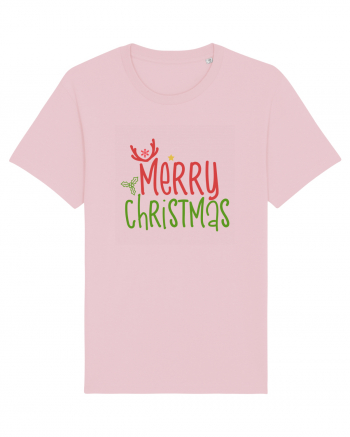 Merry Christmas Color Cotton Pink