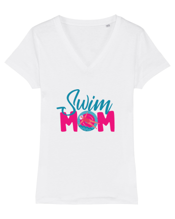 Swim Mom White