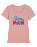 Swim Mom Tricou mânecă scurtă guler larg fitted Damă Expresser
