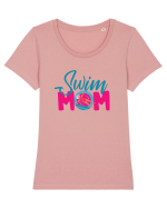 Swim Mom Tricou mânecă scurtă guler larg fitted Damă Expresser