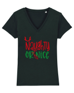 Naughty or Nice Tricou mânecă scurtă guler V Damă Evoker