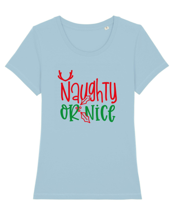 Naughty or Nice Sky Blue
