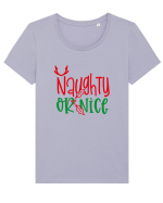 Naughty or Nice Tricou mânecă scurtă guler larg fitted Damă Expresser