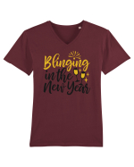Blinging in the New Year Tricou mânecă scurtă guler V Bărbat Presenter