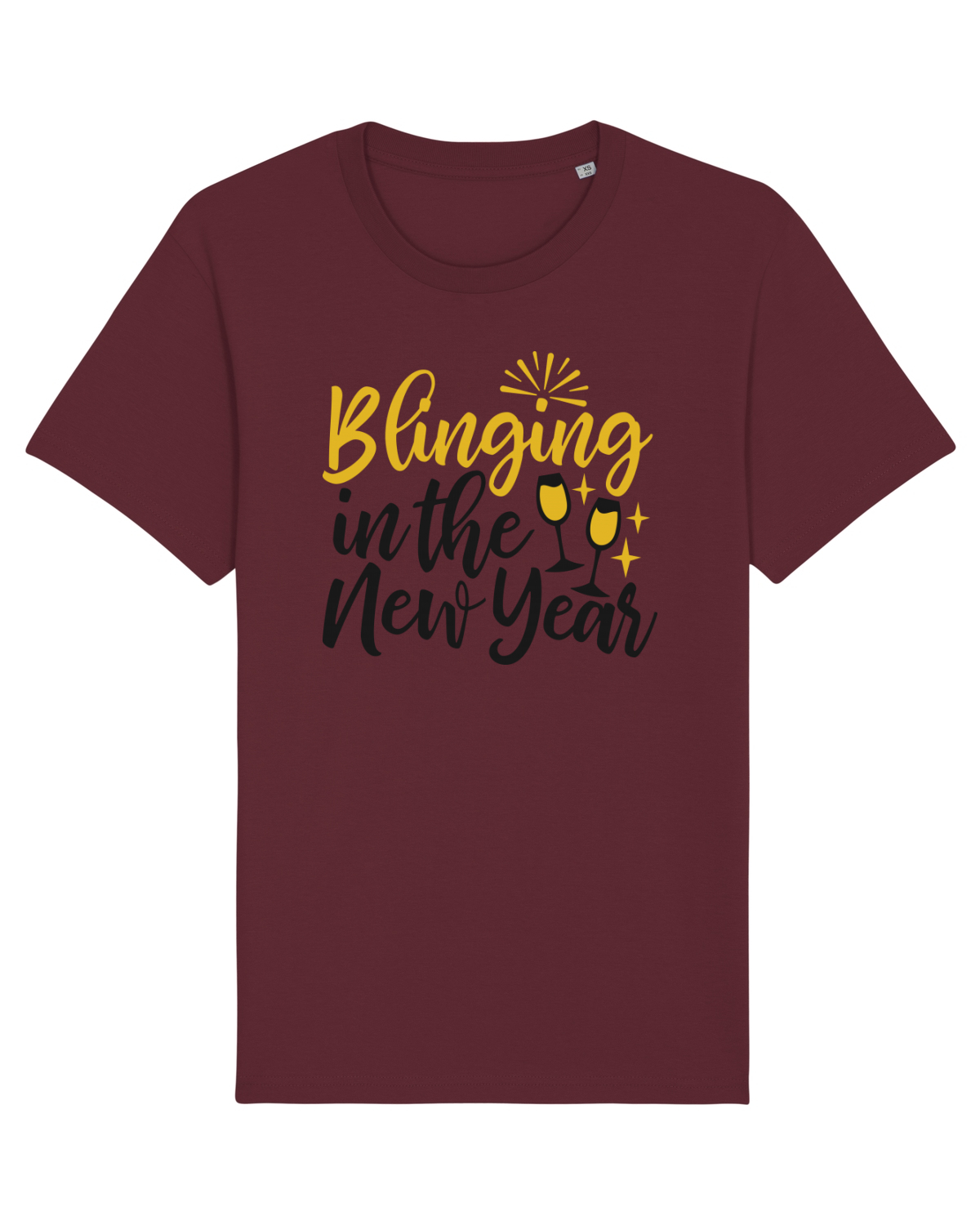 Tricou mânecă scurtă Unisex Rocker Burgundy