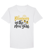 Blinging in the New Year Tricou mânecă scurtă guler larg Bărbat Skater