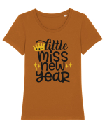 Little Miss New Year Tricou mânecă scurtă guler larg fitted Damă Expresser
