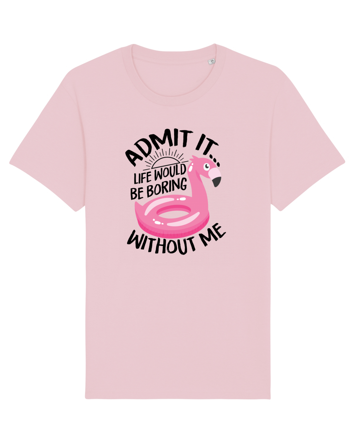 Tricou mânecă scurtă Unisex Rocker Cotton Pink