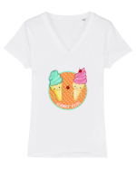 Summer Lovin'  Tricou mânecă scurtă guler V Damă Evoker