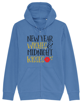 New Year Wishes Bright Blue