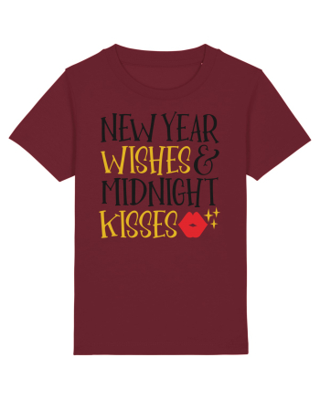 New Year Wishes Burgundy