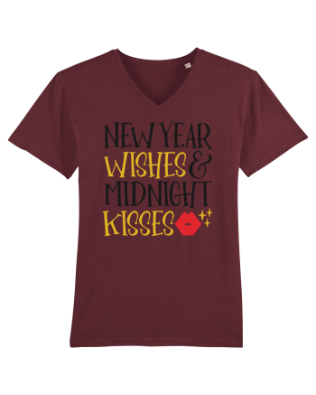 New Year Wishes Burgundy