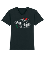 Peace on Earth Color Tricou mânecă scurtă guler V Bărbat Presenter
