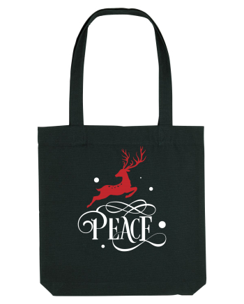 Peace White Reindeer Red Black