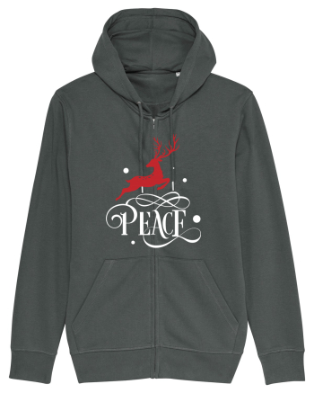 Peace White Reindeer Red Anthracite