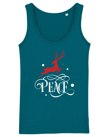 Peace White Reindeer Red Ocean Depth
