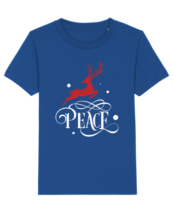 Peace White Reindeer Red Majorelle Blue
