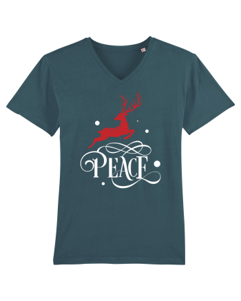Peace White Reindeer Red Stargazer
