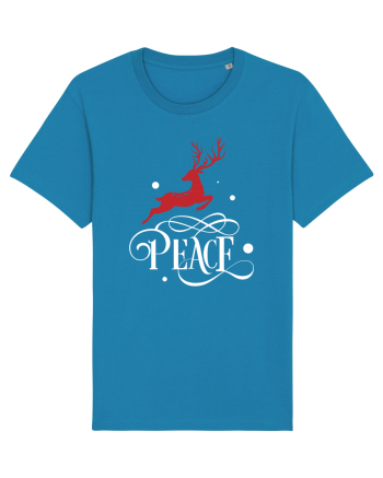 Peace White Reindeer Red Azur