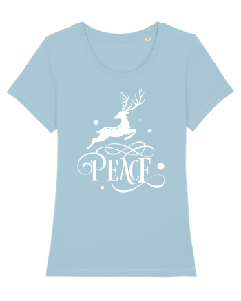 Peace on Earth White Sky Blue