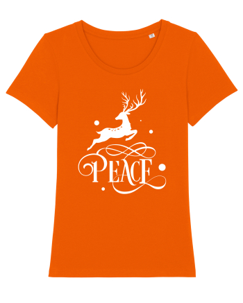 Peace on Earth White Bright Orange