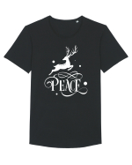 Peace on Earth White Tricou mânecă scurtă guler larg Bărbat Skater