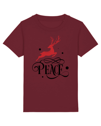 Peace Red Burgundy
